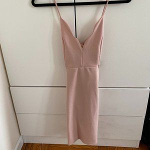 Pink Scallop Dress with Cutouts